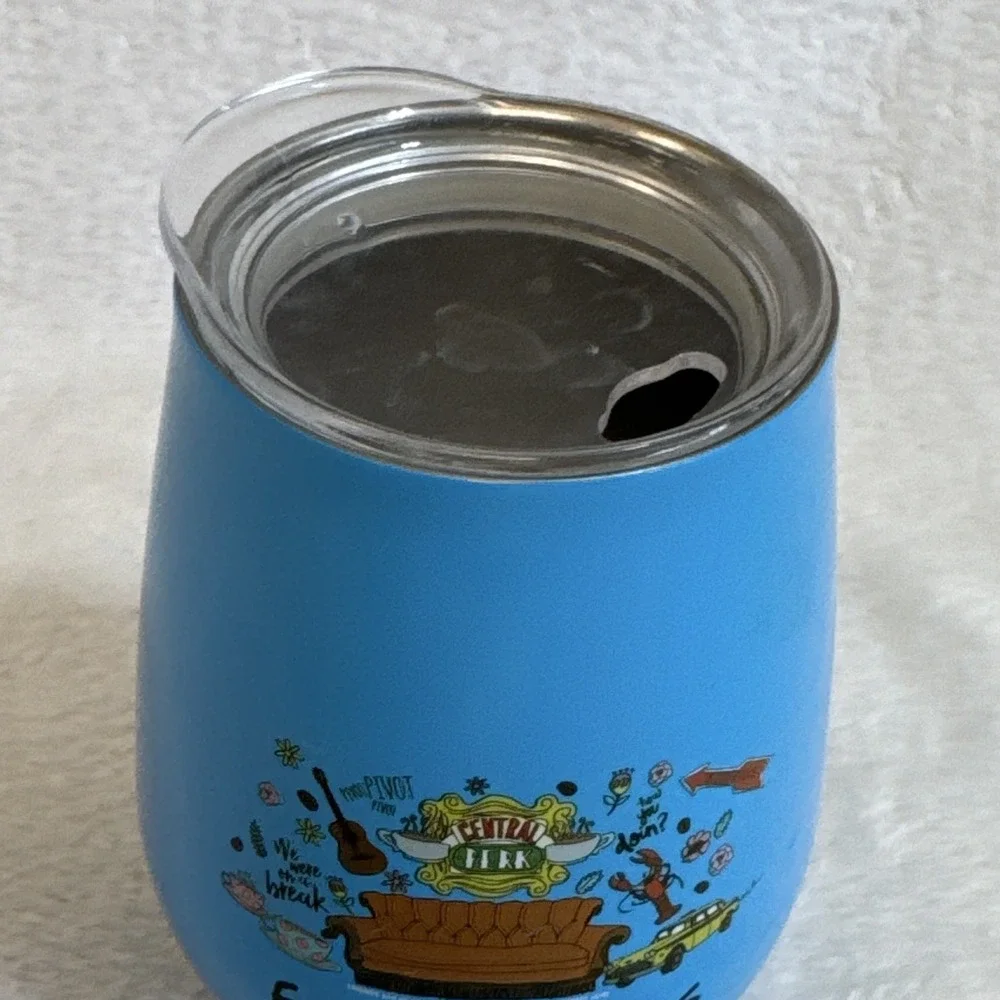 Friends The Television Series Central Perk Blue Insulated Wine Tumbler Lid